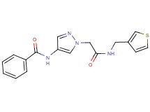 N-(1-{2-oxo-2-[(3-thienylmethyl)amino]ethyl}-1H-pyrazol-4-yl)benzamide