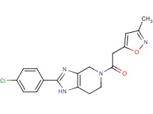 2-(4-chlorophenyl)-5-[(3-methylisoxazol-5-yl)acetyl]-4,5,6,7-tetrahydro-1H-imidazo[4,5-c]pyridine