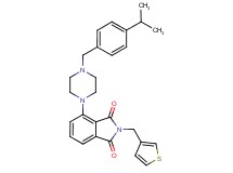 4-[4-(4-isopropylbenzyl)-1-piperazinyl]-2-(3-thienylmethyl)-1H-isoindole-1,3(2H)-dione