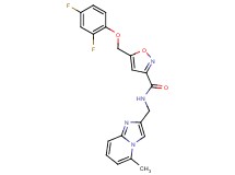 5-[(2,4-difluorophenoxy)methyl]-N-[(5-methylimidazo[1,2-a]pyridin-2-yl)methyl]-3-isoxazolecarboxamide
