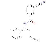 3-cyano-N-(1-phenylbutyl)benzamide