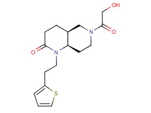 (4aS*,8aR*)-6-glycoloyl-1-[2-(2-thienyl)ethyl]octahydro-1,6-naphthyridin-2(1H)-one