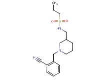 N-{[1-(2-cyanobenzyl)piperidin-3-yl]methyl}propane-1-sulfonamide