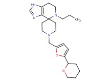 5-propyl-1'-{[5-(tetrahydro-2H-pyran-2-yl)-2-furyl]methyl}-1,5,6,7-tetrahydrospiro[imidazo[4,5-c]pyridine-4,4'-piperidine]