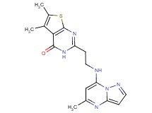 5,6-dimethyl-2-{2-[(5-methylpyrazolo[1,5-a]pyrimidin-7-yl)amino]ethyl}thieno[2,3-d]pyrimidin-4(3H)-one