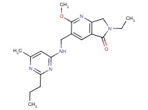 6-ethyl-2-methoxy-3-{[(6-methyl-2-propylpyrimidin-4-yl)amino]methyl}-6,7-dihydro-5H-pyrrolo[3,4-b]pyridin-5-one