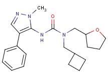 N-(cyclobutylmethyl)-N'-(1-methyl-4-phenyl-1H-pyrazol-5-yl)-N-(tetrahydrofuran-2-ylmethyl)urea