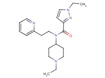 1-ethyl-N-(1-ethylpiperidin-4-yl)-N-(2-pyridin-2-ylethyl)-1H-pyrazole-3-carboxamide