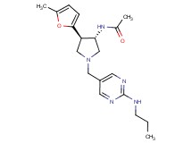 N-((3S*,4R*)-4-(5-methyl-2-furyl)-1-{[2-(propylamino)pyrimidin-5-yl]methyl}pyrrolidin-3-yl)acetamide