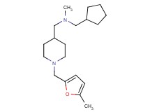 (cyclopentylmethyl)methyl({1-[(5-methyl-2-furyl)methyl]-4-piperidinyl}methyl)amine