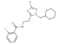 N-{2-[1-(cyclohexylmethyl)-1H-1,2,4-triazol-5-yl]ethyl}-2-fluorobenzamide