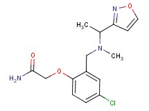 2-(4-chloro-2-{[(1-isoxazol-3-ylethyl)(methyl)amino]methyl}phenoxy)acetamide