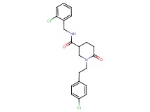 N-(2-chlorobenzyl)-1-[2-(4-chlorophenyl)ethyl]-6-oxo-3-piperidinecarboxamide