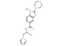 1-methyl-N-[1-methyl-2-(1H-pyrazol-1-yl)ethyl]-2-(4-morpholinyl)-1H-benzimidazole-5-carboxamide