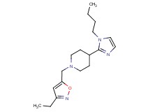 4-(1-butyl-1H-imidazol-2-yl)-1-[(3-ethyl-5-isoxazolyl)methyl]piperidine
