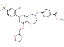 methyl 4-{[7-[3-chloro-5-(trifluoromethyl)-2-pyridinyl]-9-(tetrahydro-2-furanylmethoxy)-2,3-dihydro-1,4-benzoxazepin-4(5H)-yl]methyl}benzoate