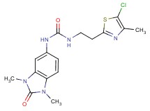 N-[2-(5-chloro-4-methyl-1,3-thiazol-2-yl)ethyl]-N'-(1,3-dimethyl-2-oxo-2,3-dihydro-1H-benzimidazol-5-yl)urea