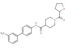 N-(3'-methylbiphenyl-4-yl)-1-(tetrahydrofuran-2-ylcarbonyl)piperidine-4-carboxamide