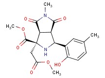 methyl (1R*,3S*,3aR*,6aS*)-3-(2-hydroxy-5-methylphenyl)-1-(2-methoxy-2-oxoethyl)-5-methyl-4,6-dioxooctahydropyrrolo[3,4-c]pyrrole-1-carboxylate