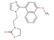 3-{2-[2-(4-methoxy-1-naphthyl)-1H-imidazol-1-yl]ethyl}-1,3-oxazolidin-2-one