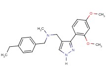 1-[3-(2,4-dimethoxyphenyl)-1H-pyrazol-4-yl]-N-(4-ethylbenzyl)-N-methylmethanamine