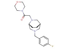 (1S*,5R*)-3-(4-fluorobenzyl)-6-[2-(4-morpholinyl)-2-oxoethyl]-3,6-diazabicyclo[3.2.2]nonane