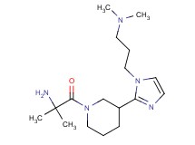 (3-{2-[1-(2-amino-2-methylpropanoyl)-3-piperidinyl]-1H-imidazol-1-yl}propyl)dimethylamine