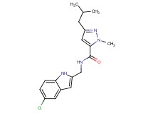 N-[(5-chloro-1H-indol-2-yl)methyl]-3-isobutyl-1-methyl-1H-pyrazole-5-carboxamide