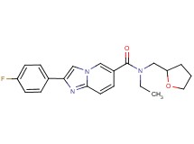 N-ethyl-2-(4-fluorophenyl)-N-(tetrahydrofuran-2-ylmethyl)imidazo[1,2-a]pyridine-6-carboxamide