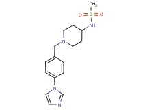 N-{1-[4-(1H-imidazol-1-yl)benzyl]-4-piperidinyl}methanesulfonamide
