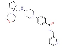 4-[4-({[1-(4-morpholinyl)cyclopentyl]methyl}amino)-1-piperidinyl]-N-(3-pyridinylmethyl)benzamide