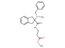 methyl N-({2-[benzyl(methyl)amino]-2,3-dihydro-1H-inden-2-yl}carbonyl)-beta-alaninate