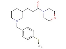 4-(3-{1-[4-(methylthio)benzyl]-3-piperidinyl}propanoyl)morpholine