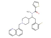 N-{2-(2-fluorophenyl)-1-[1-(8-quinolinylmethyl)-4-piperidinyl]ethyl}-N-methyl-2-thiophenecarboxamide