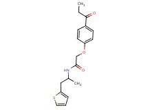 N-[1-methyl-2-(2-thienyl)ethyl]-2-(4-propionylphenoxy)acetamide