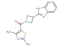 5-{[3-(1H-benzimidazol-2-yl)azetidin-1-yl]carbonyl}-4-methyl-1,3-thiazol-2-amine