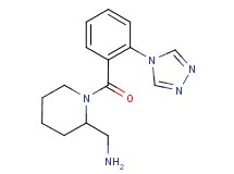 ({1-[2-(4H-1,2,4-triazol-4-yl)benzoyl]piperidin-2-yl}methyl)amine