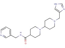 1'-(1H-imidazol-4-ylmethyl)-N-(pyridin-3-ylmethyl)-1,4'-bipiperidine-4-carboxamide