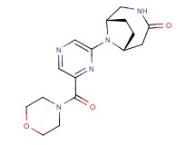 (1S*,6R*)-9-[6-(morpholin-4-ylcarbonyl)pyrazin-2-yl]-3,9-diazabicyclo[4.2.1]nonan-4-one