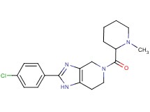 2-(4-chlorophenyl)-5-[(1-methylpiperidin-2-yl)carbonyl]-4,5,6,7-tetrahydro-1H-imidazo[4,5-c]pyridine