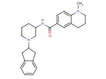 N-[1-(2,3-dihydro-1H-inden-2-yl)-3-piperidinyl]-1-methyl-1,2,3,4-tetrahydro-6-quinolinecarboxamide