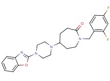 5-[4-(1,3-benzoxazol-2-yl)-1-piperazinyl]-1-(2,4-difluorobenzyl)-2-azepanone