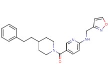 N-(isoxazol-3-ylmethyl)-5-{[4-(2-phenylethyl)piperidin-1-yl]carbonyl}pyridin-2-amine