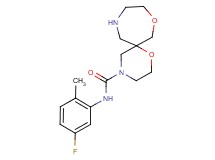 N-(5-fluoro-2-methylphenyl)-1,8-dioxa-4,11-diazaspiro[5.6]dodecane-4-carboxamide