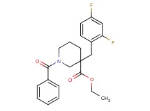 ethyl 1-benzoyl-3-(2,4-difluorobenzyl)-3-piperidinecarboxylate