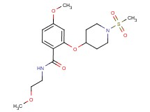 4-methoxy-N-(2-methoxyethyl)-2-{[1-(methylsulfonyl)piperidin-4-yl]oxy}benzamide