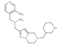N-methyl-1-(3-methyl-4-pyridinyl)-N-{[5-(3-piperidinylmethyl)-4,5,6,7-tetrahydropyrazolo[1,5-a]pyrazin-2-yl]methyl}methanamine