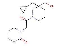 1-{2-[3-(cyclopropylmethyl)-3-(hydroxymethyl)piperidin-1-yl]-2-oxoethyl}piperidin-2-one