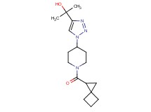2-{1-[1-(spiro[2.3]hex-1-ylcarbonyl)piperidin-4-yl]-1H-1,2,3-triazol-4-yl}propan-2-ol