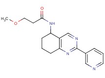 3-methoxy-N-[2-(3-pyridinyl)-5,6,7,8-tetrahydro-5-quinazolinyl]propanamide